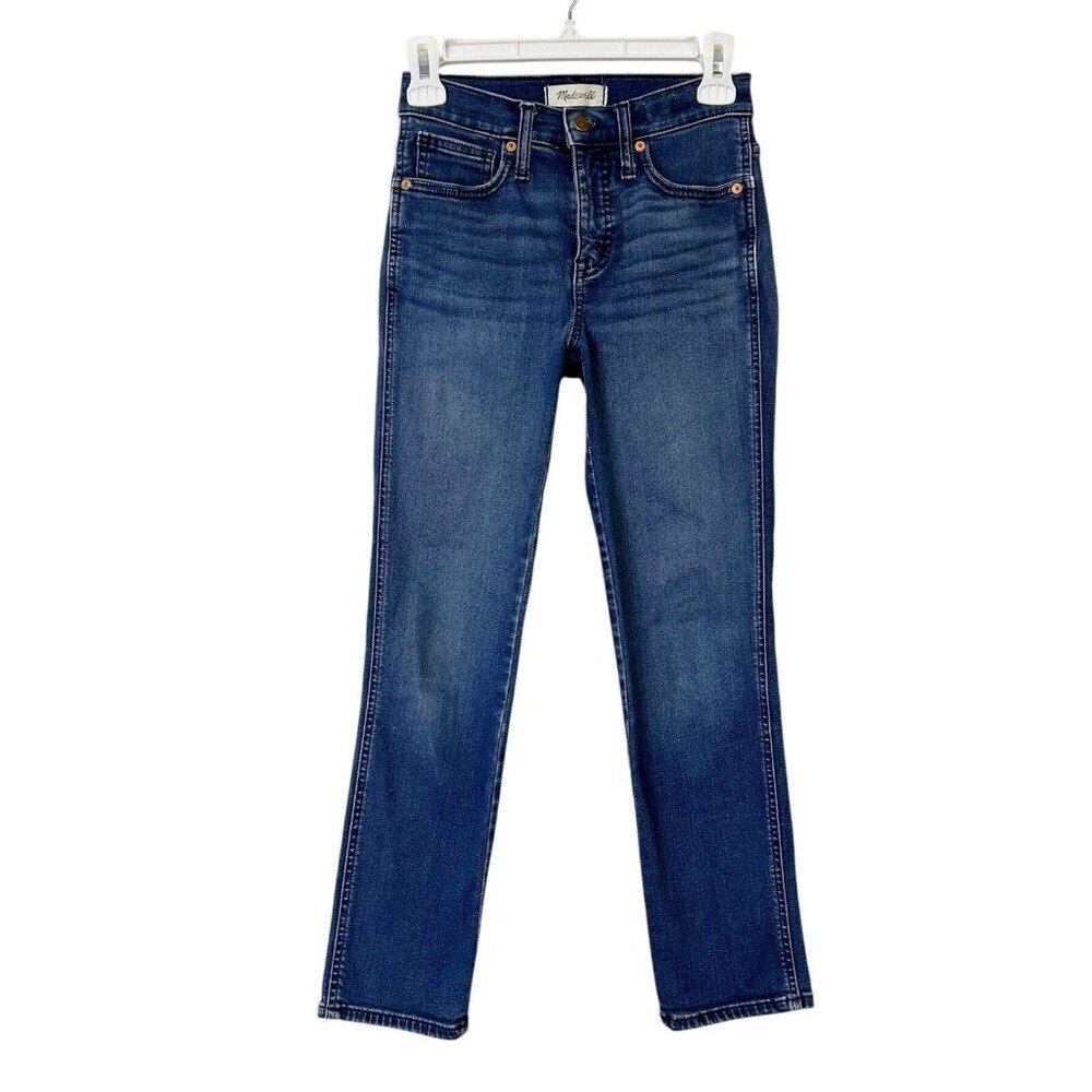 Madewell Mid Rise Stovepipe Jeans Womens Size 24 Ankle‎ Crop